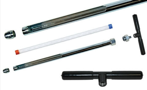 Kettős felhasználású talajmintavevő szonda cserélhető vágóéllel Kettős felhasználású talajmintavevő szonda cserélhető vágóéllel