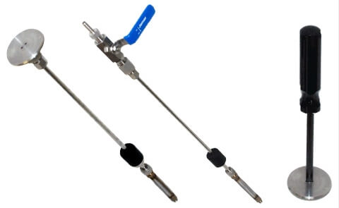 Padozat alatti talajgáz mintavevő készlet elemei, 2 Padozat alatti talajgáz mintavevő készlet elemei, 2