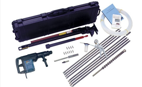 Hordkofferes talajgáz mintavevő szonda készlet Hordkofferes talajgáz mintavevő szonda készlet