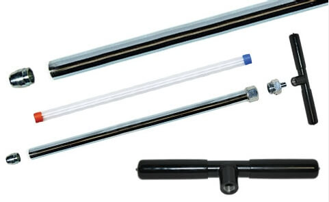 Talajmintavevő szonda cserélhető vágóéllel és magcsővel Talajmintavevő szonda cserélhető vágóéllel és magcsővel