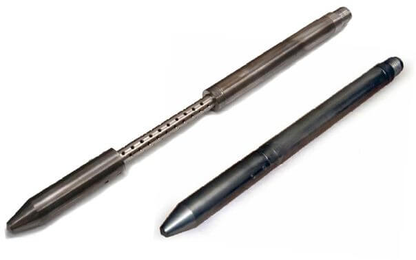 Visszahúzható injektáló szonda