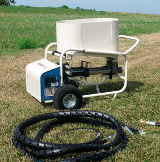 GP350 injektáló szivattyú aggregát injektáló tömlővel