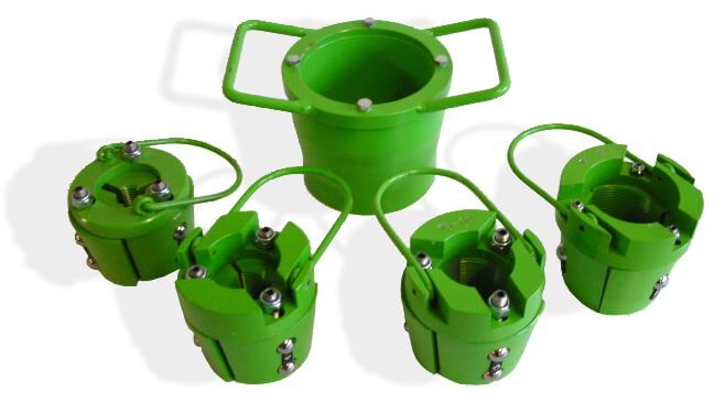 Ékpofás szorítók - szorítóház és szorítóbetétek Ékpofás szorítók - szorítóház és szorítóbetétek