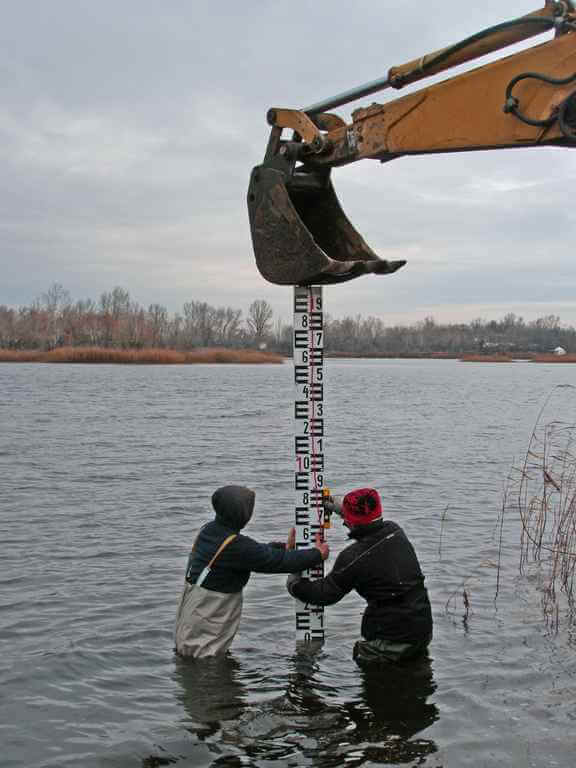 Álló lapvízmérce telepítése, 2. kép Álló lapvízmérce telepítése, 2. kép