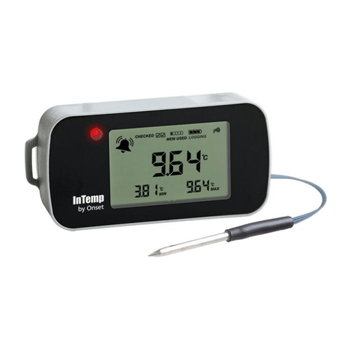 InTemp hőmérséklet adatgyűjtő bluetooth kapcsolattal, érzékelővel - CX402-TxM