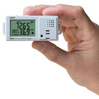 HOBO MX1101 hőmérséklet és relatív páratartalom adatgyűjtő