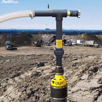 Beépített mérőperemes depóniagáz kútfej Beépített mérőperemes depóniagáz kútfej