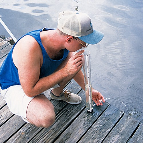 Turbiditásmérés Secchi-hengerrel