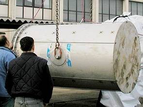 Tudományos szabadföldi liziméter daruzása Tudományos szabadföldi liziméter daruzása