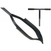 Toldható holland kézi talajfúró, átmérő 180 mm - professzionális kategória