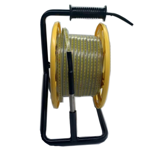 Vízszintmérő, kút, kézi, hordozható, talajvíz, felszín alatti víz, nyugalmi vízszint, üzemi vízszint, water level meter, dipmeter, cable ruler, Wasserlichtlot